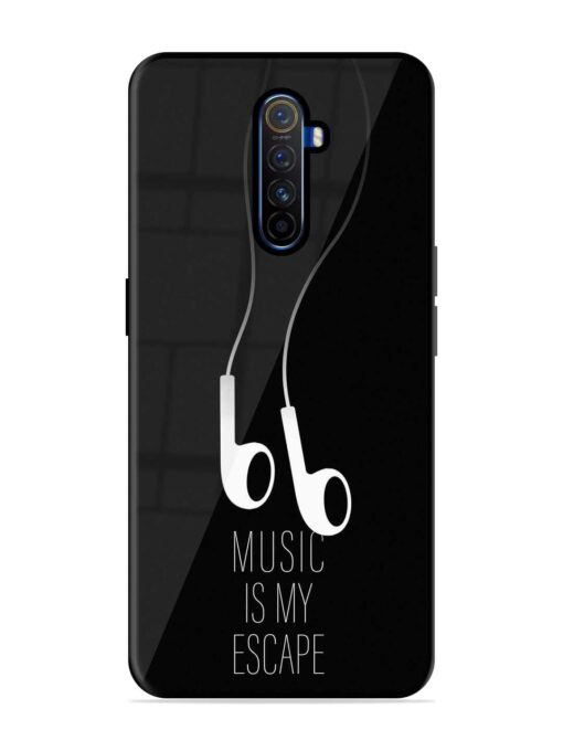 Music Is My Escape Glossy Metal Phone Cover for Realme X2 Pro