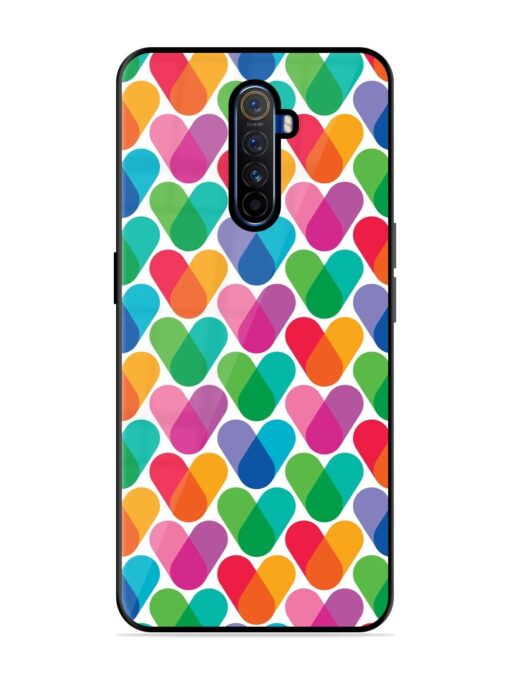 Overlapping Colors Colorful Glossy Metal TPU Phone Cover for Realme X2 Pro