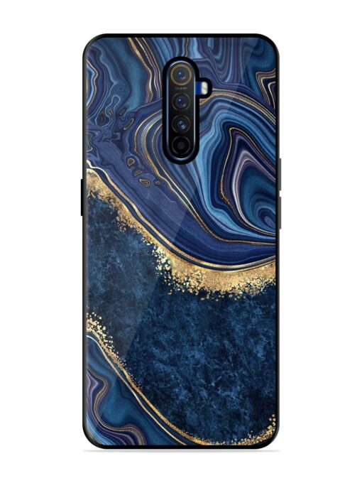 Abstract Background Blue Glossy Metal TPU Phone Cover for Realme X2 Pro Zapvi