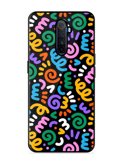 Colorful Seamless Vector Glossy Metal Phone Cover for Realme X2 Pro Zapvi