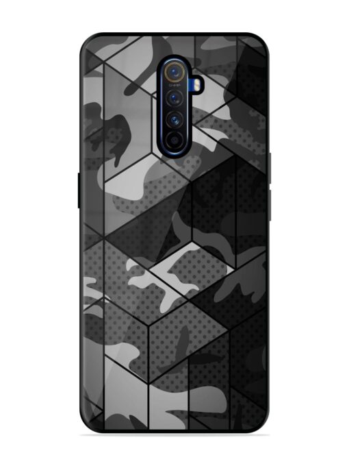 Hexagonal Pattern Glossy Metal Phone Cover for Realme X2 Pro Zapvi