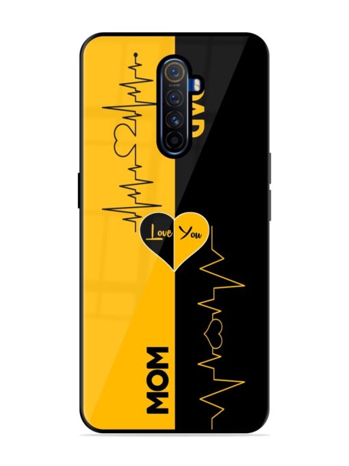 Mom Dad Lifeline Glossy Metal Phone Cover for Realme X2 Pro Zapvi