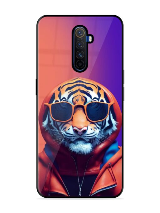 Tiger Animation Glossy Metal Phone Cover for Realme X2 Pro Zapvi