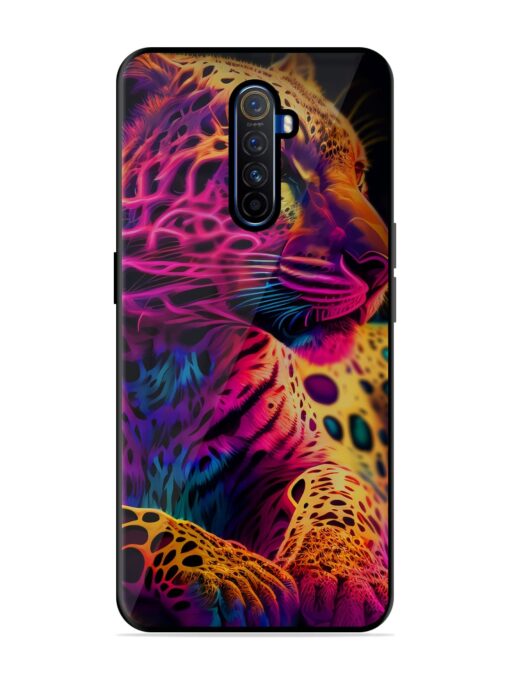 Leopard Art Glossy Metal Phone Cover for Realme X2 Pro