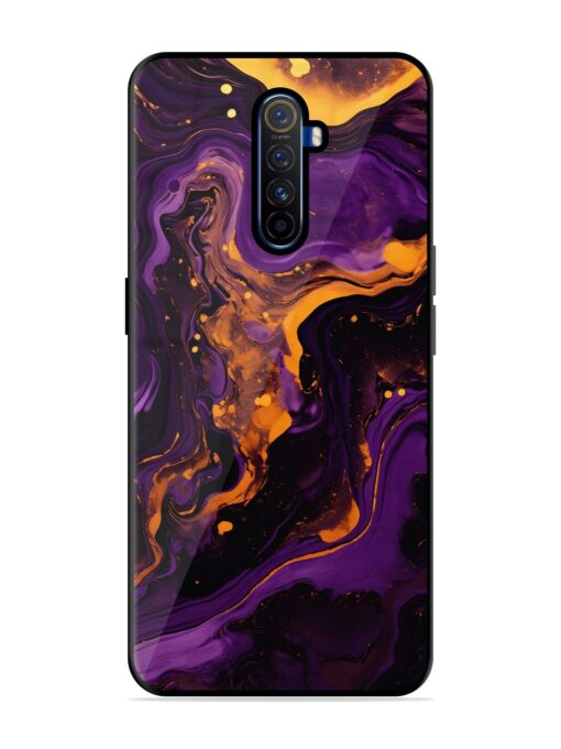 Painting Of A Purple Glossy Metal Phone Cover for Realme X2 Pro Zapvi