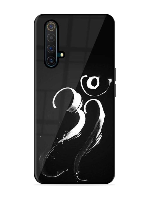 Om Logo Glossy Metal Phone Cover for Realme X3 Zapvi