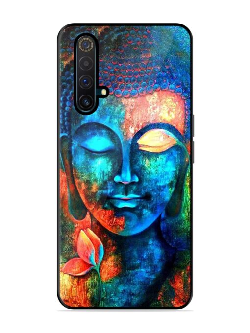 Buddha Painting Glossy Metal Phone Cover for Realme X3