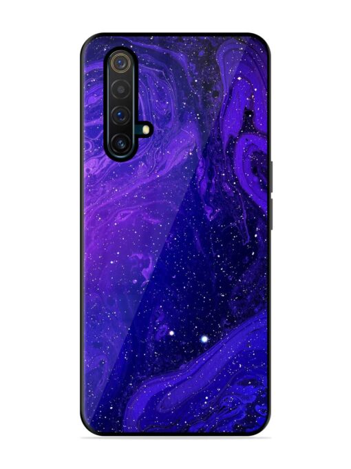 Galaxy Acrylic Abstract Art Glossy Metal Phone Cover for Realme X3 Zapvi