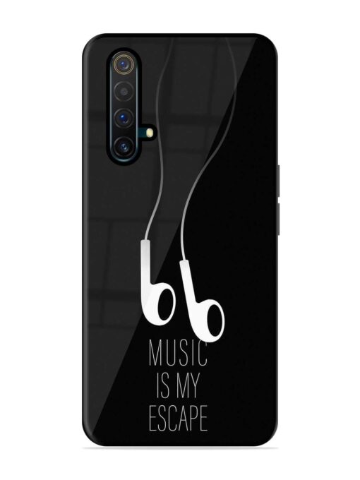 Music Is My Escape Glossy Metal Phone Cover for Realme X3 Zapvi