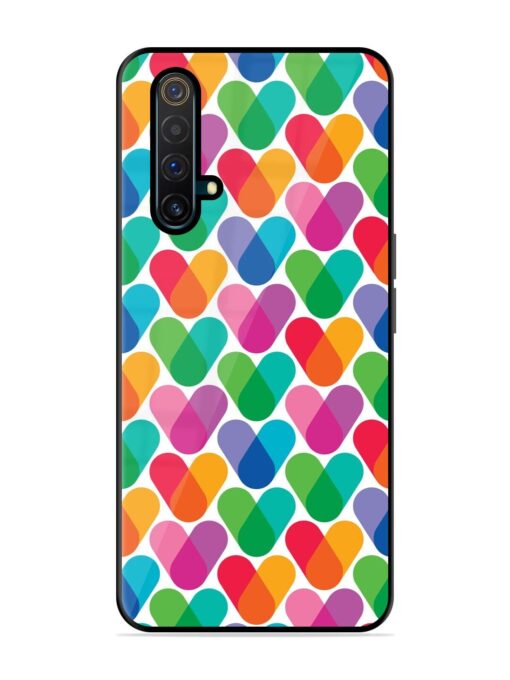 Overlapping Colors Colorful Glossy Metal TPU Phone Cover for Realme X3 Zapvi