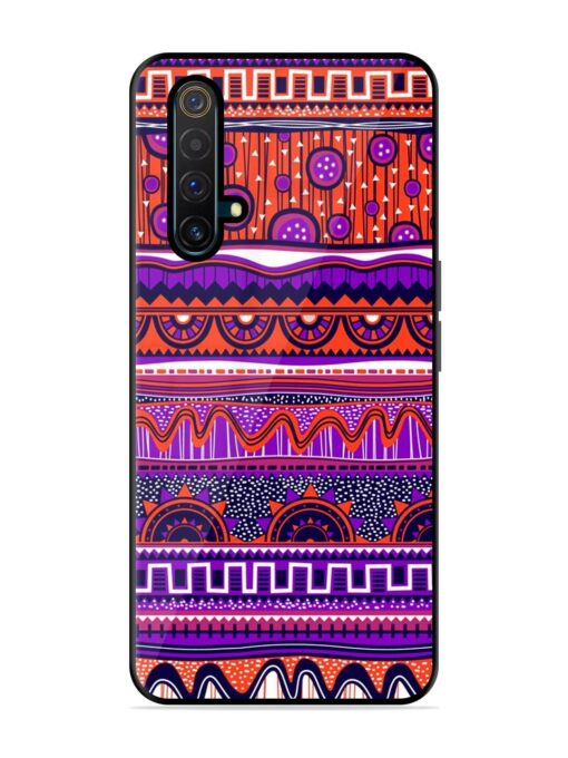 Ethnic Seamless Pattern Glossy Metal TPU Phone Cover for Realme X3