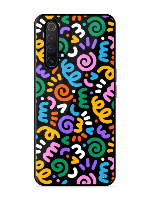 Colorful Seamless Vector Glossy Metal Phone Cover for Realme X3 Zapvi