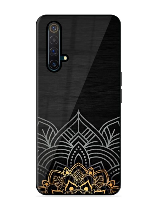 Decorative Golden Pattern Glossy Metal Phone Cover for Realme X3 Zapvi