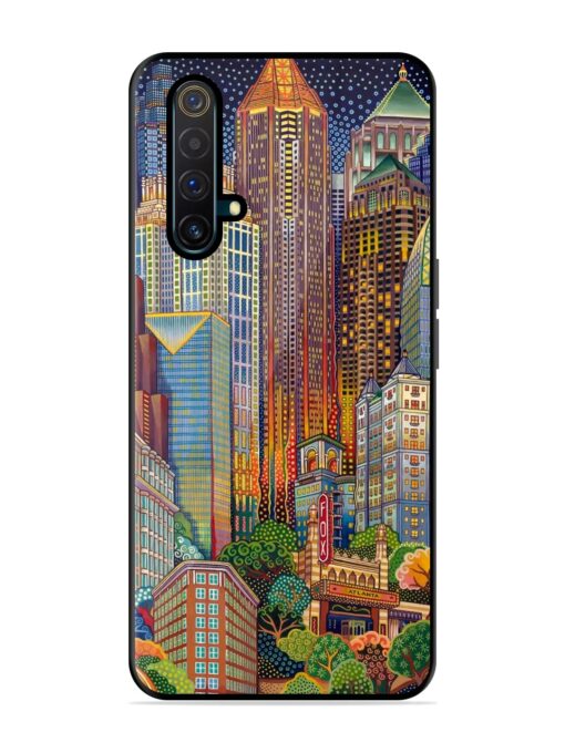 Cityscapes Art Glossy Metal Phone Cover for Realme X3 Zapvi