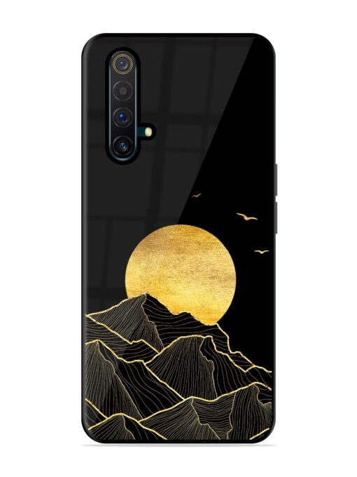 Golden Sunrise Glossy Metal Phone Cover for Realme X3 Zapvi