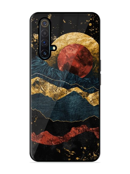 Gold Painting View Glossy Metal Phone Cover for Realme X3 Zapvi