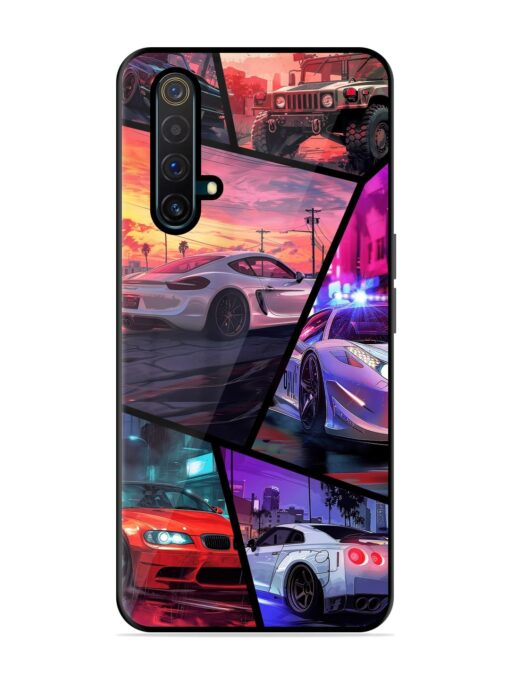 Ride In Pixels Glossy Metal Phone Cover for Realme X3 Zapvi