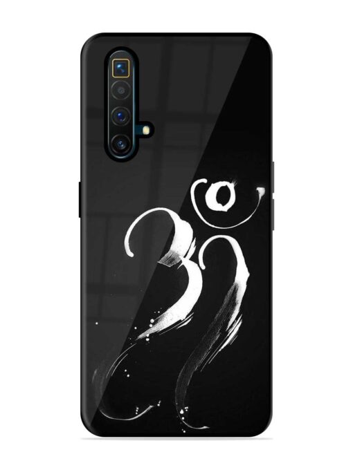 Om Logo Glossy Metal Phone Cover for Realme X3 Superzoom