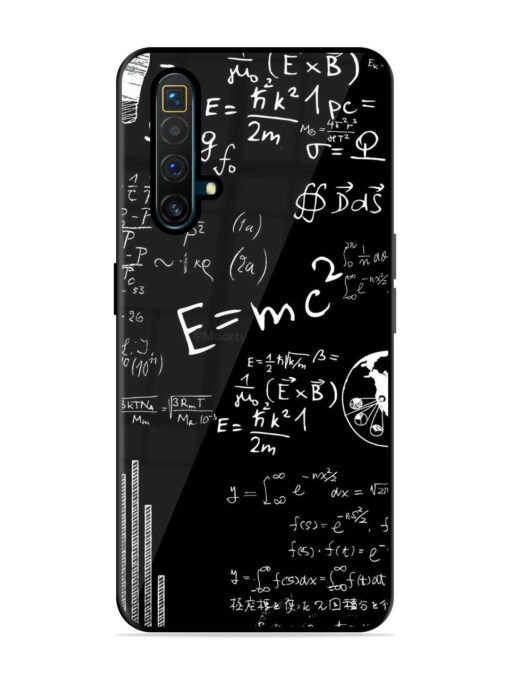 E=Mc2 Mass?Energy Equivalence Glossy Metal Phone Cover for Realme X3 Superzoom