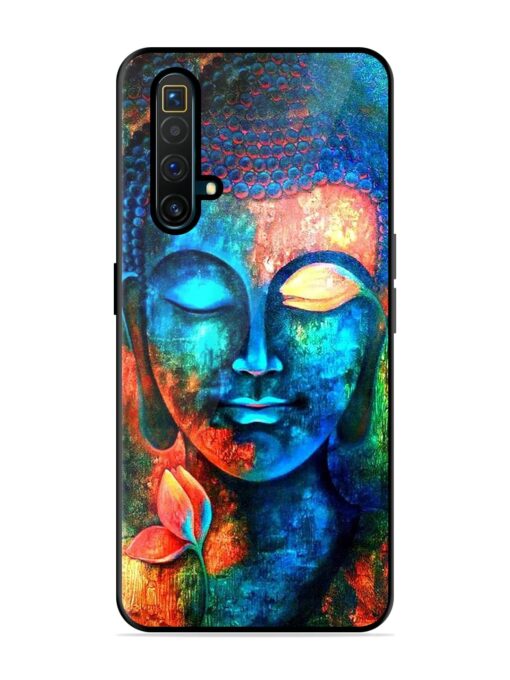 Buddha Painting Glossy Metal Phone Cover for Realme X3 Superzoom Zapvi