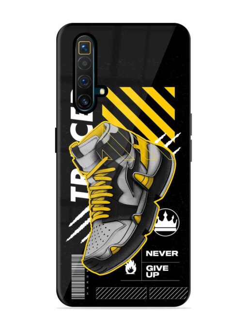 Shoe Background Glossy Metal Phone Cover for Realme X3 Superzoom Zapvi