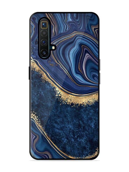 Abstract Background Blue Glossy Metal TPU Phone Cover for Realme X3 Superzoom Zapvi