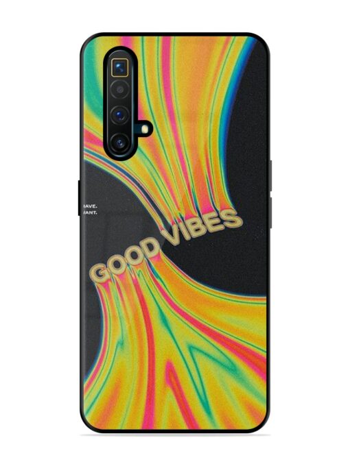 Good Vibes Glossy Metal Phone Cover for Realme X3 Superzoom