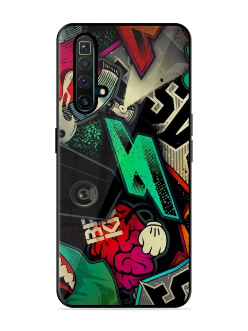 Graffiti Art Glossy Metal Phone Cover for Realme X3 Superzoom