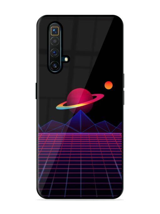 Wave Aesthetic Glossy Metal Phone Cover for Realme X3 Superzoom