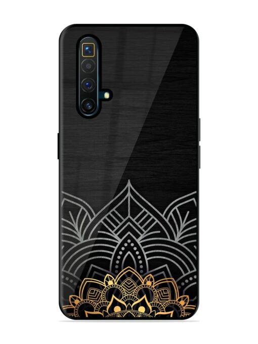 Decorative Golden Pattern Glossy Metal Phone Cover for Realme X3 Superzoom