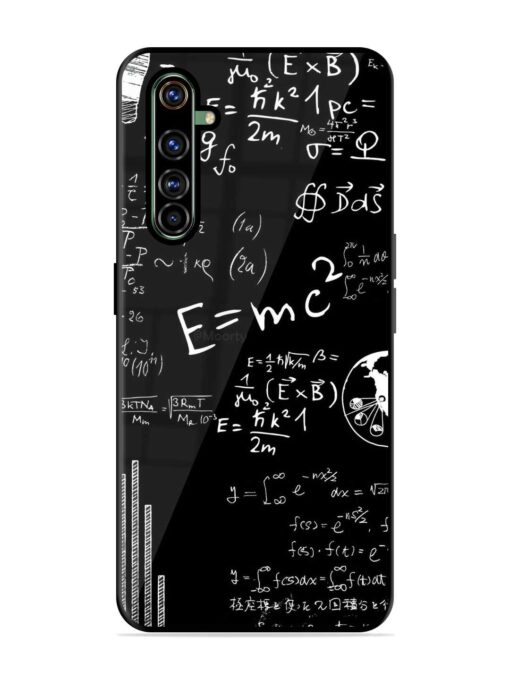 E=Mc2 Mass?Energy Equivalence Glossy Metal Phone Cover for Realme X50 Pro