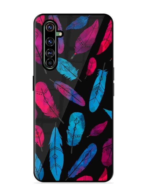 Feather Art Glossy Metal Phone Cover for Realme X50 Pro