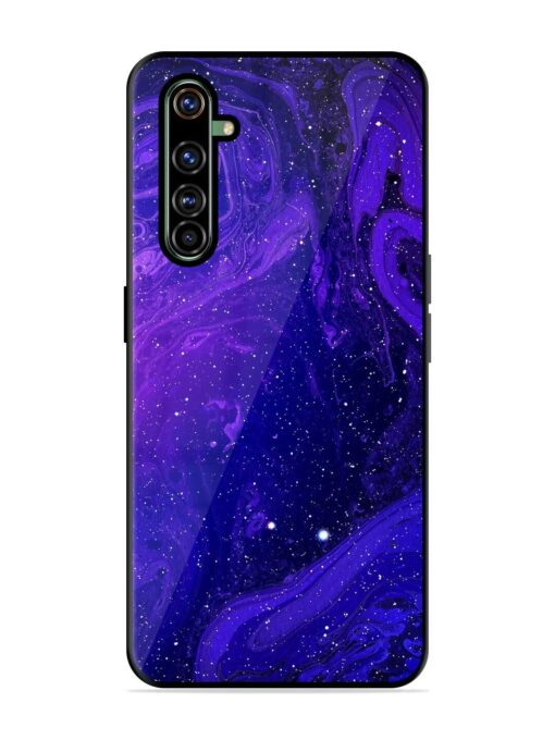 Galaxy Acrylic Abstract Art Glossy Metal Phone Cover for Realme X50 Pro