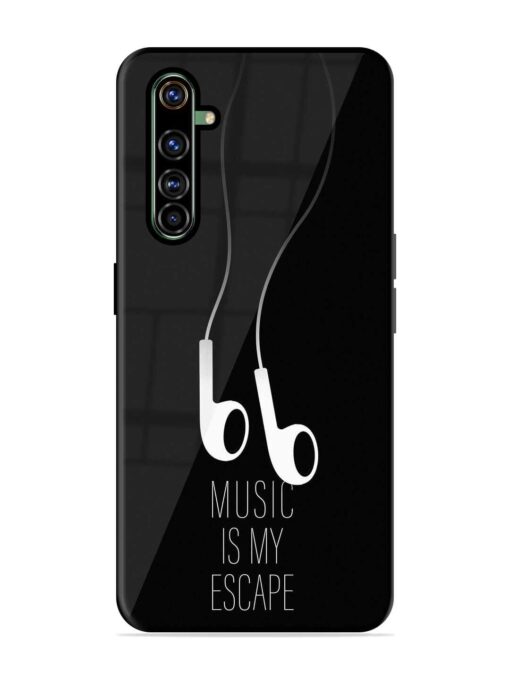 Music Is My Escape Glossy Metal Phone Cover for Realme X50 Pro