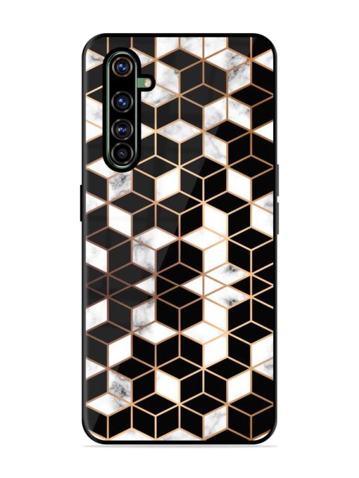 Vector Marble Texture Glossy Metal Phone Cover for Realme X50 Pro Zapvi