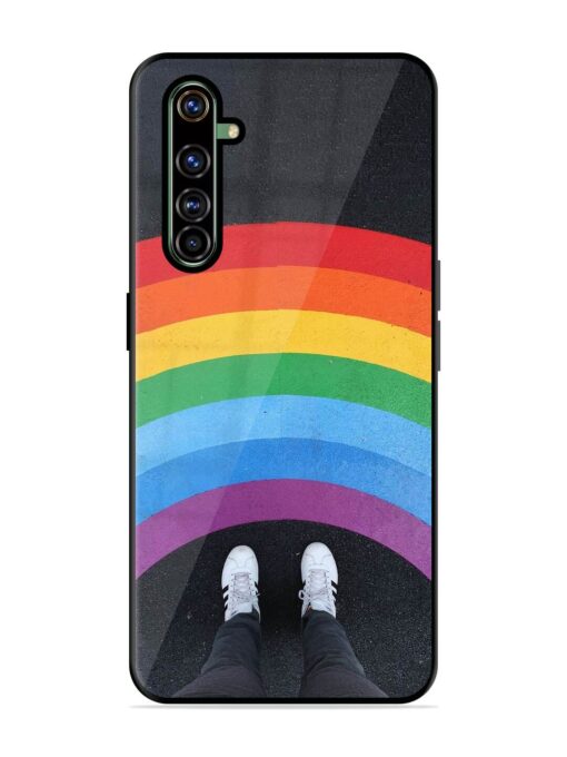 Legs Rainbow Glossy Metal TPU Phone Cover for Realme X50 Pro