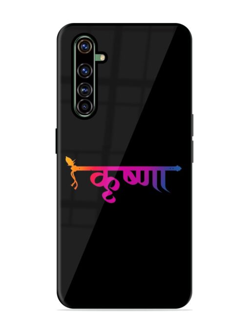 Krishna Typo Glossy Metal Phone Cover for Realme X50 Pro