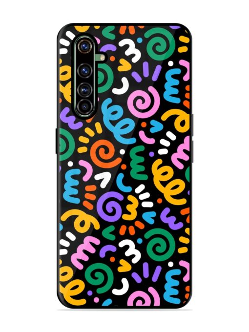 Colorful Seamless Vector Glossy Metal Phone Cover for Realme X50 Pro