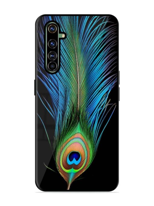 Peacock Feather Glossy Metal TPU Phone Cover for Realme X50 Pro