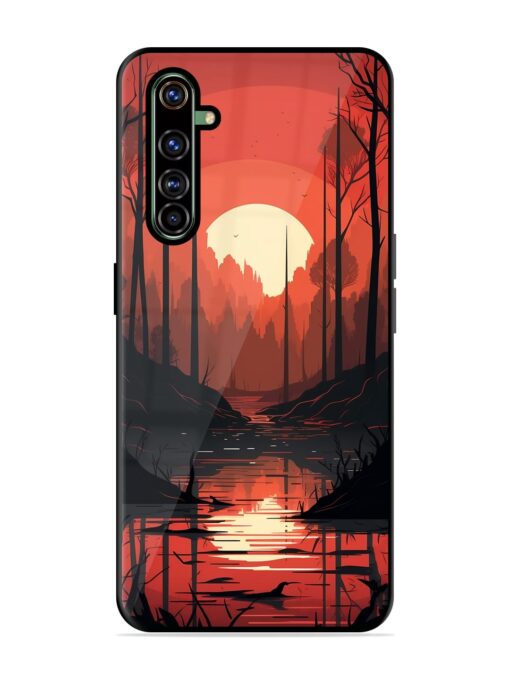 Natural Landscape Glossy Metal Phone Cover for Realme X50 Pro