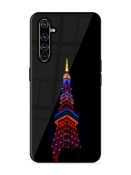 Eiffel Tower Night View Glossy Metal Phone Cover for Realme X50 Pro