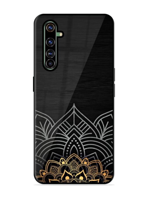 Decorative Golden Pattern Glossy Metal Phone Cover for Realme X50 Pro