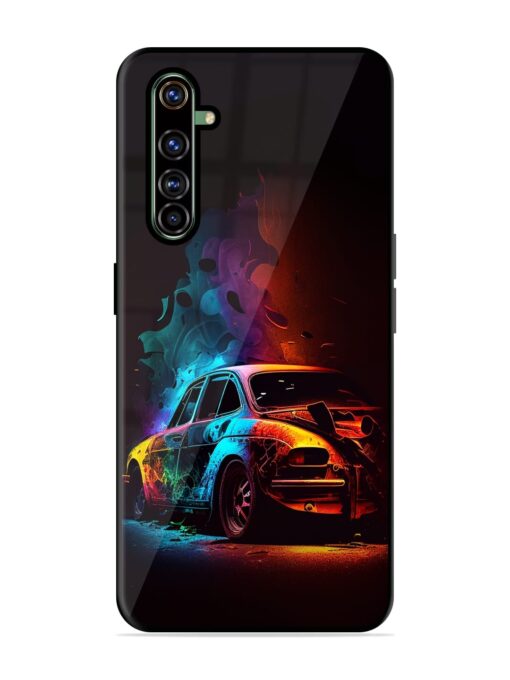 High Classic Car Art Glossy Metal Phone Cover for Realme X50 Pro