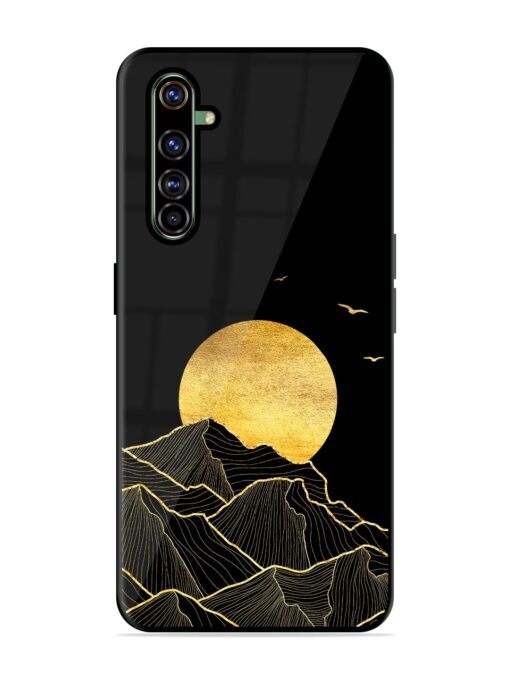 Golden Sunrise Glossy Metal Phone Cover for Realme X50 Pro