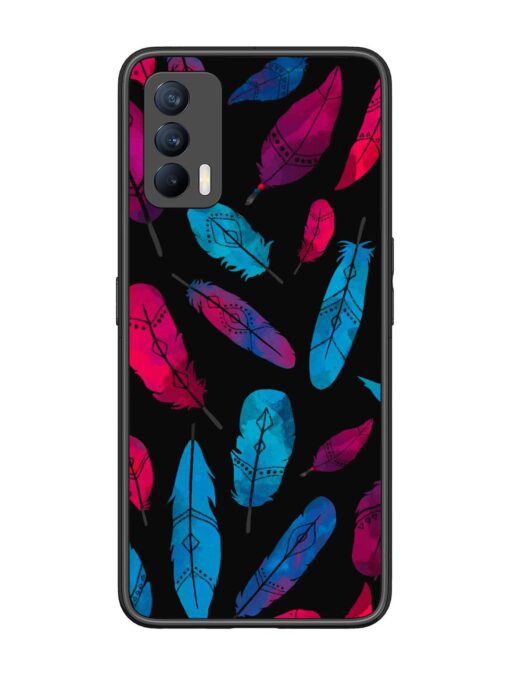 Feather Art Glossy Metal Phone Cover for Realme X7 (5G)