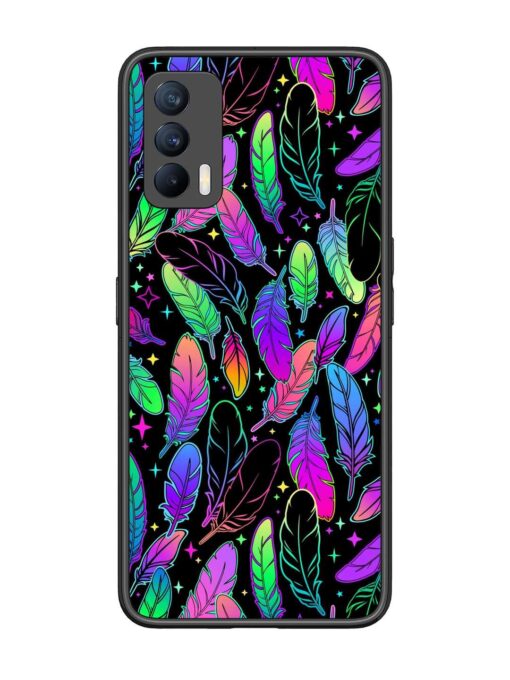 Bright Multi Colored Seamless Glossy Metal Phone Cover for Realme X7 (5G)