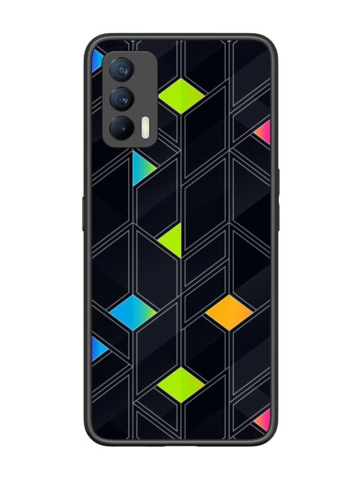 Abstract Mosaic Seamless Glossy Metal Phone Cover for Realme X7 (5G)