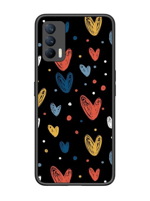 Happy Valentines Day Glossy Metal TPU Phone Cover for Realme X7 (5G) Zapvi