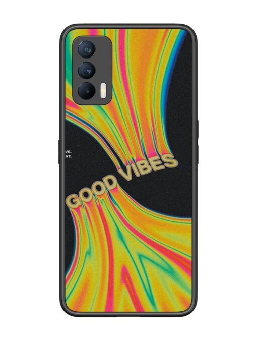 Good Vibes Glossy Metal Phone Cover for Realme X7 (5G)