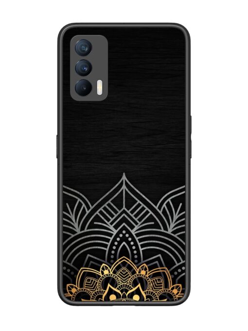 Decorative Golden Pattern Glossy Metal Phone Cover for Realme X7 (5G) Zapvi